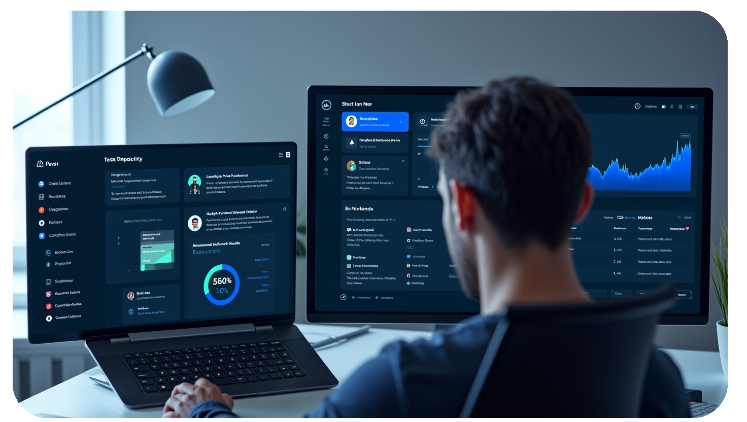 AI and Business Productivity: Unlocking New Potential 2 A personalized AI dashboard showing real-time task prioritization and productivity recommendations tailored to an employee's work style.